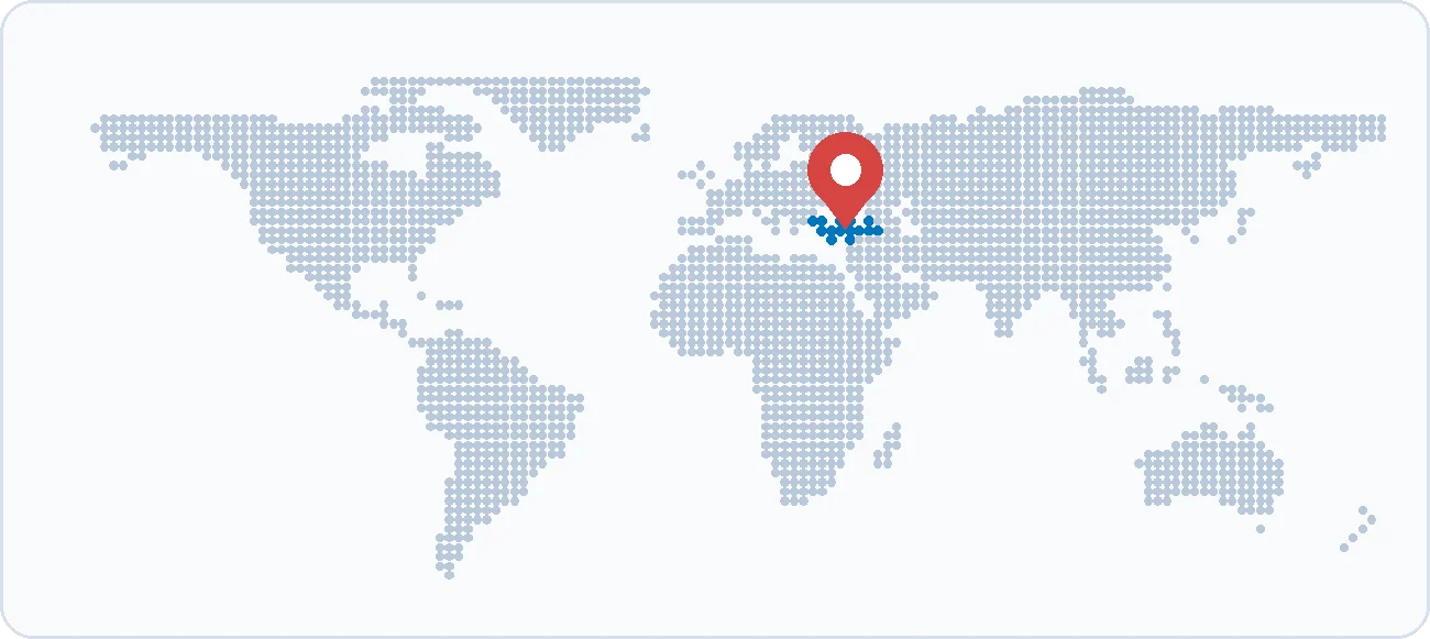 A world map marks Türkiye, where Sona is based